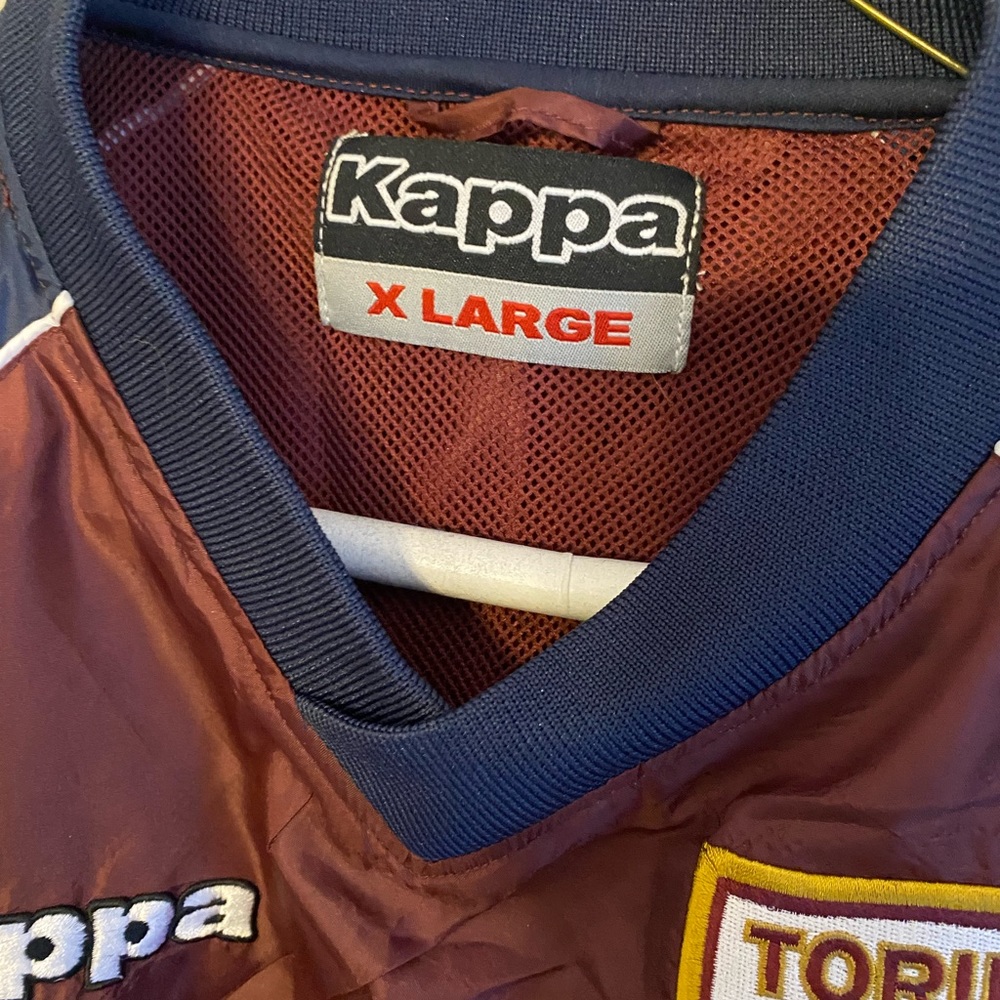 Rare vintage Cálcio Torino FC windshirt Kappa XL - Picture 3 of 4